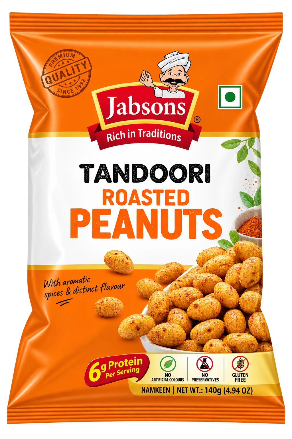Jabsons Prażone Orzeszki Ziemne Tandoori