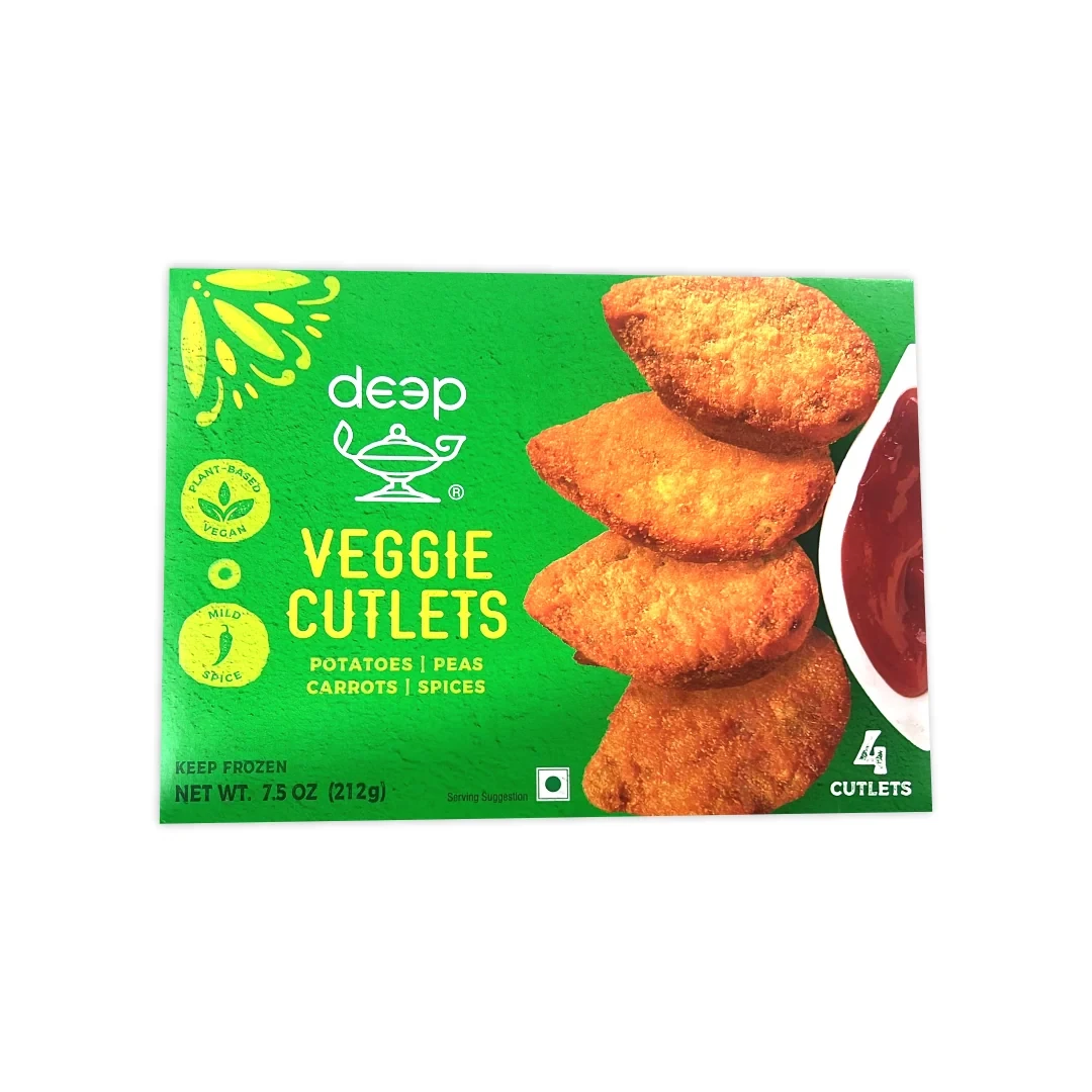 DEEP VEGGIE CUTLETS 4 PCS 212g