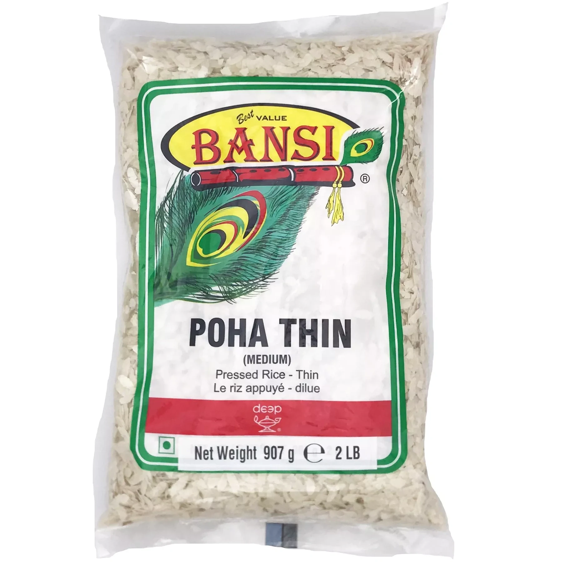 Deep Poha Thin-Medium Ryż Flakes 907g