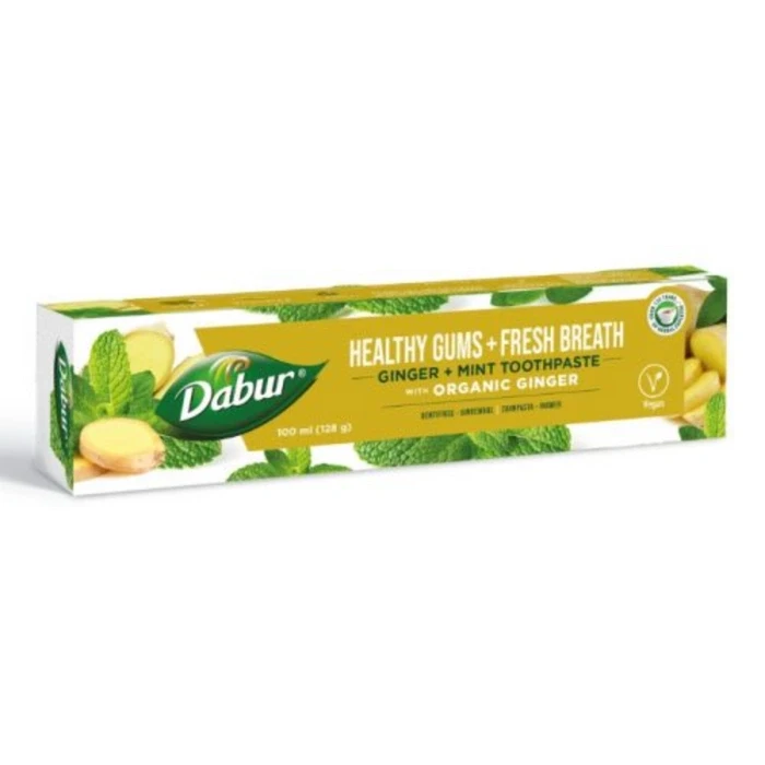 Dabur Organic Ginger & Mint Pasta do zębów 128g